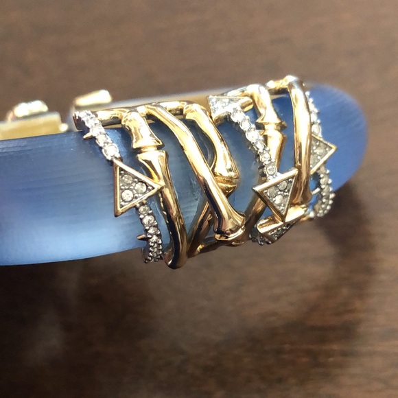 Alexis Bittar Lucite Bangle with Crystals - Picture 9 of 9